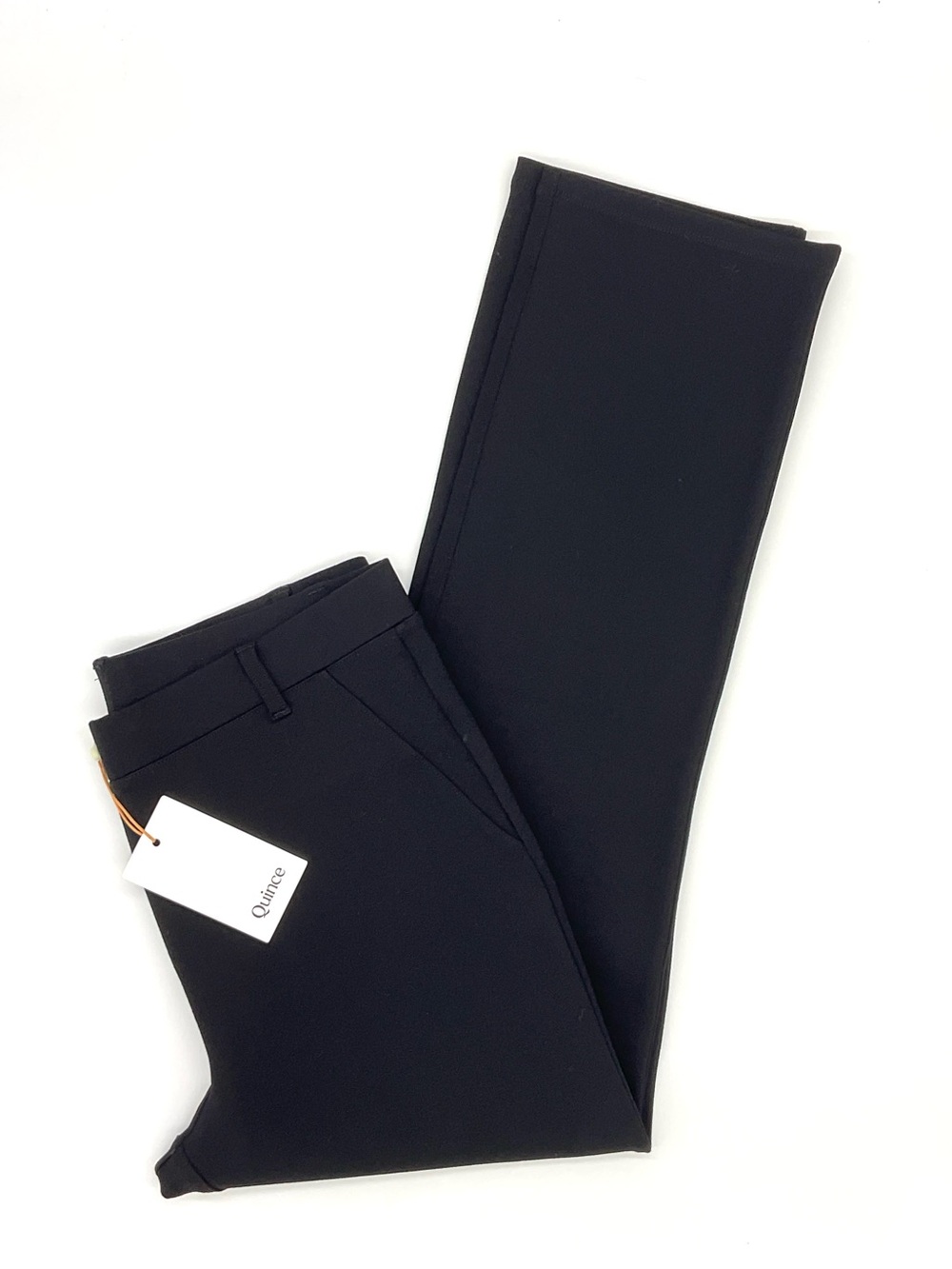 NWT Quince Black Ultra-Stretch Ponte Pants, Medium - Picture 1 of 12